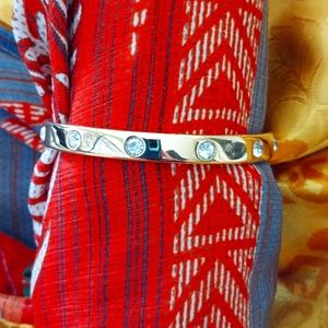 Monet signed Gold and Crystal bracelet